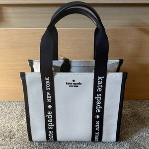 Kate Spade Monochrome Canvas Tote